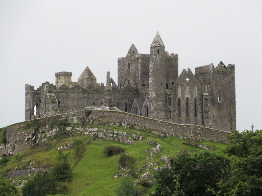The Rock of Cashel on its hill above the town